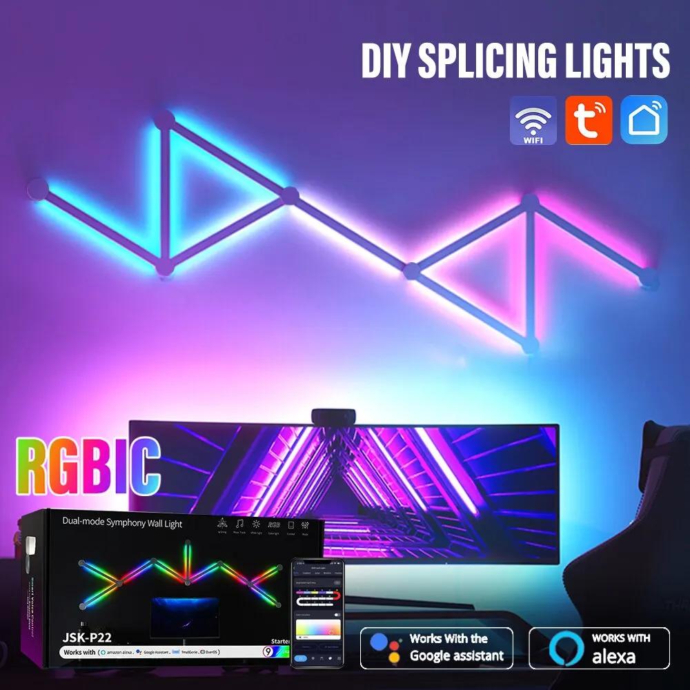  LED Ʈ   RGBIC Ʈ , DIY  ߰ ,   , TV Ʈ, ħ   